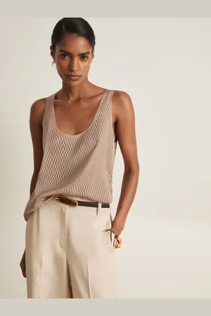 Reiss Isabelle Atelier Laser Cut Vest Top