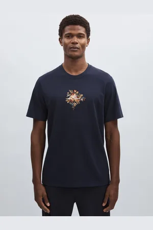 Les Deux Organic-Cotton Embroidered Logo T-Shirt