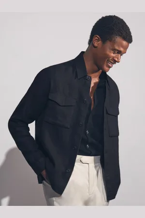 Reiss Eze Linen Twin-Pocket Overshirt
