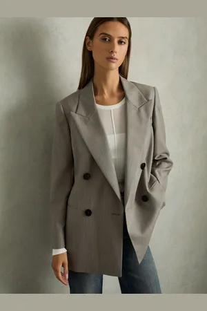Reiss Darla Wool Oversized Double-Breasted Blazer