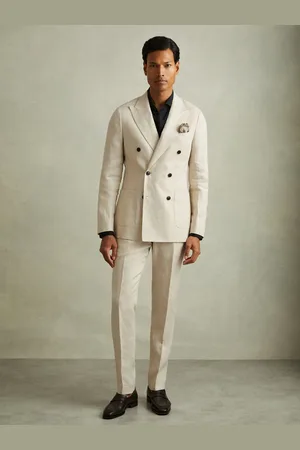 Reiss Halgas Linen Side Adjuster Trousers