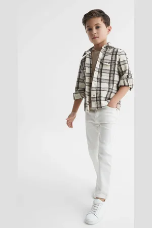 Reiss Mason 9-12 yrs Long Sleeve Brushed Check Overshirt