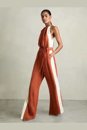 Reiss Inez Colour-Block Rope-Cord Jumpsuit