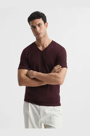 Reiss Dayton Cotton V-Neck T-Shirt