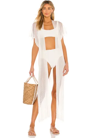 Luli Fama Fringe Caftan in .