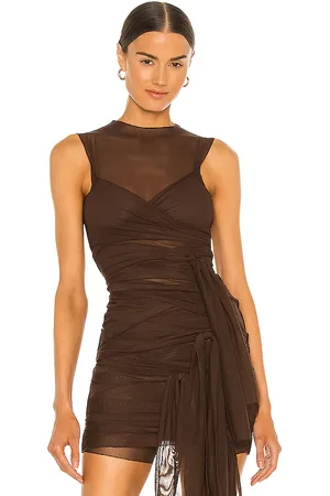 KIM SHUI Jersey Tie Top in . Size L, S, XS.