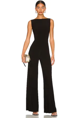 Norma Kamali Sleeveless X Straight Leg Jumpsuit in . Size L, S, XL, XS, XXS.
