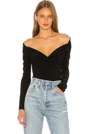 Norma Kamali Long Sleeve Sweetheart Blouse in . Size M, S, XS, XXS.