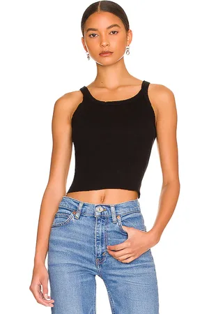 RE/DONE X Hanes Cropped Rib Tank in . Size M, S, XS.