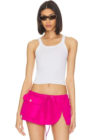 RE/DONE X Hanes Cropped Rib Tank in . Size M, S, XS.