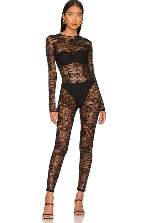 FLEUR DU MAL Lace Catsuit in . Size S.