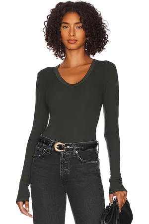 ENZA COSTA Silk Rib Fitted Top in . Size L, S, XS.