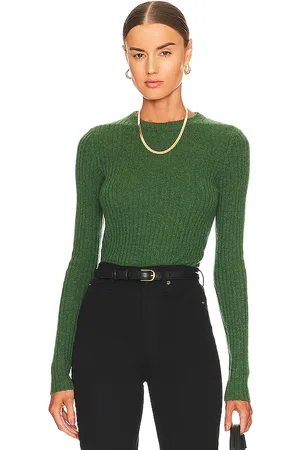 AUTUMN CASHMERE Rib Crew Neck Top in . Size M, S, XL, XS.