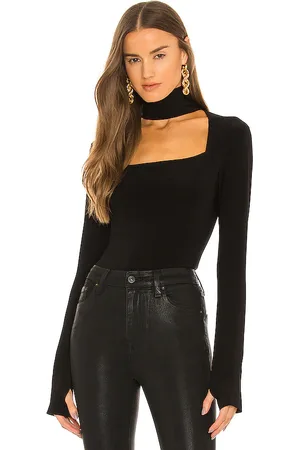 Norma Kamali Long Sleeve Sweetheart Turtle Top in . Size M, S, XL, XS.