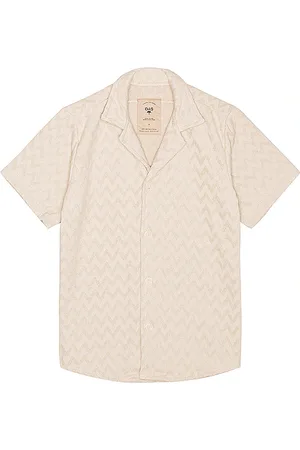 Oas Grey Zig Shirt in . Size M, S, XXL/2X.