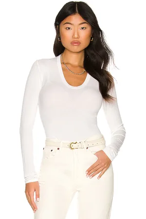 ENZA COSTA Rib Fitted Long Sleeve in . Size L, S, XS.