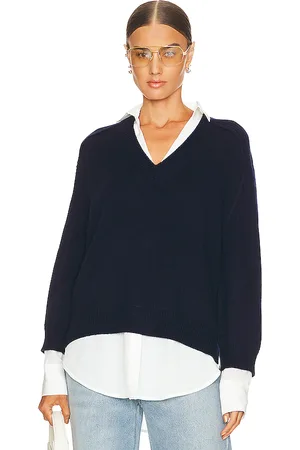 BROCHU WALKER V-neck Layered Pullover in . Size M.