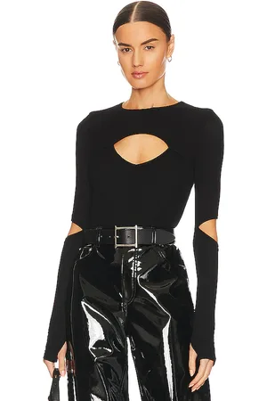 Michael Lauren Houston Long Sleeve Fitted Top in . Size M, S, XL, XS.
