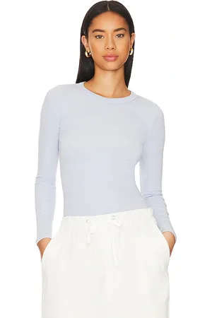 ENZA COSTA Textured Knit Crew Top in . Size XS.