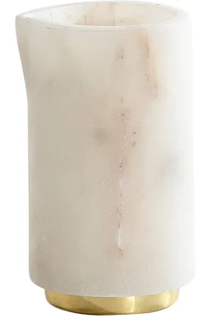 HAWKINS NEW YORK Simple Marble and Brass Creamer in .