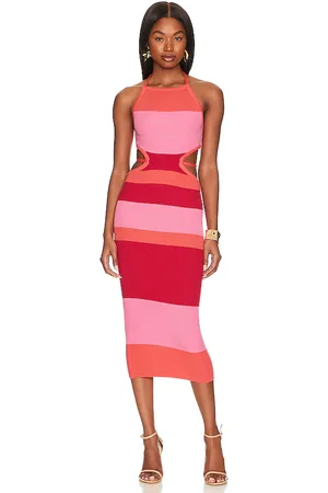 Camila Coelho Emlyn Stripe Knit Dress in . Size L, S, XL, XS, XXS.