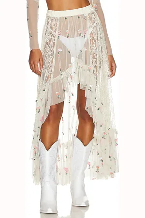 MAJORELLE Keilah Midi Skirt in . Size M, XL.