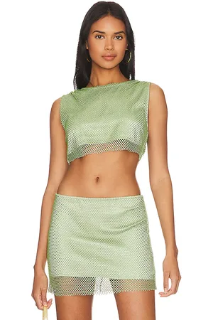 Camila Coelho Tropez Crop Top in . Size XL, XS, XXS.