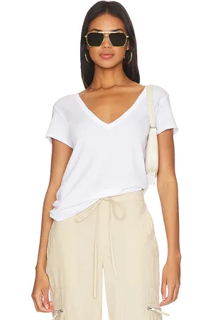 ENZA COSTA Perfect V Neck Top in . Size L, XL, XS.