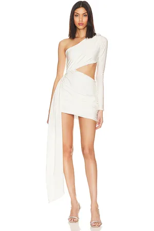 Khanums X Revolve One Shoulder Sash Mini Dress in . Size XS.