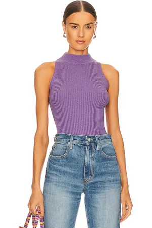 AUTUMN CASHMERE Rib Mock Halter in . Size XL, XS.