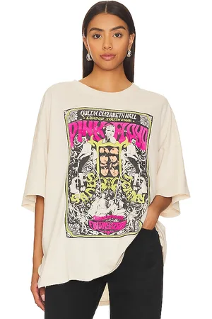 DAYDREAMER Pink Floyd Queen Elizabeth Poster Oversized Tee in .