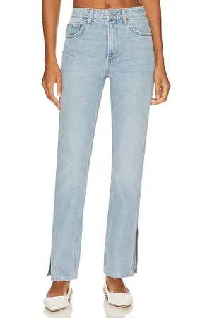 GRLFRND Harlow Petite High Rise Boot With Slit Hem in . Size 28, 30, 31, 32.