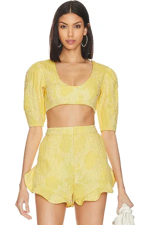 Camila Coelho Kahlo Crop Top in . Size M, S, XL, XS, XXS.