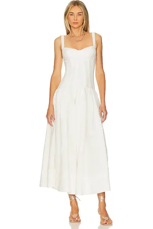 Nicholas Makenna Drop Waist Corset Midi Dress in . Size 2, 6, 8.