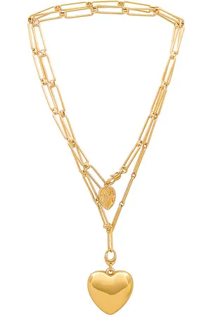Jenny X Revolve Puffy Heart Chain Necklace in .