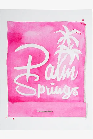 Furbish Studio 5x7 Palm Springs Print in .