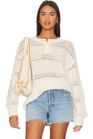 Lovers And Friends Mara Henley Open Stitch Sweater in . Size S, XS, XXS.