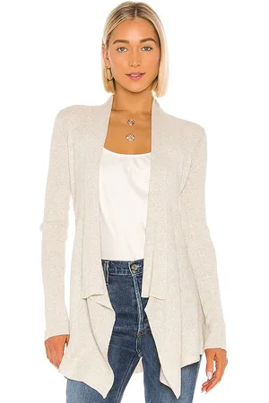 AUTUMN CASHMERE Rib Drape Cardigan in . Size M, S, XL, XS.