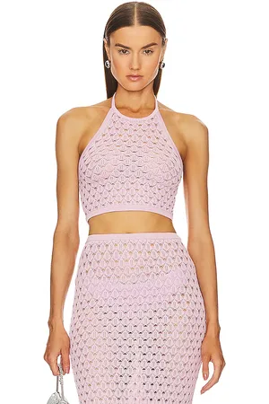 Michael Costello X REVOLVE Harva Sequined Knit Halter in . Size XL.