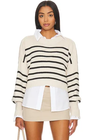Free People Stripe Easy Street Crop Sweater in . Size M, XL.