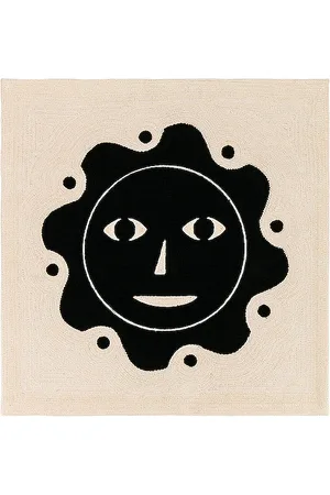 Dusen Dusen Everybody Sun Embroidered Pillow Cover in .