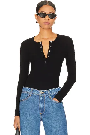 LnA Dalston Ribbed Henley Top in . Size XS.