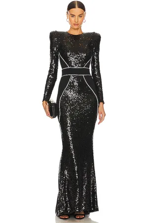 Zhivago Super Rad Sequin Gown in & White in . Size 12, 2, 4, 6.