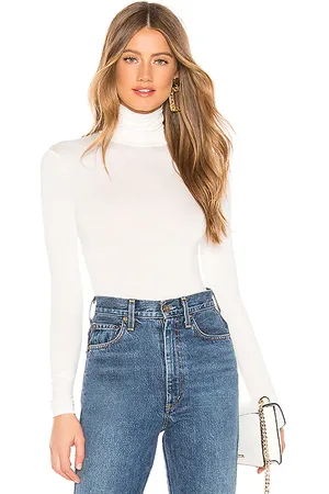 superdown Zelda Mock Neck Bodysuit in . Size XL.