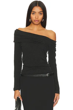 ENZA COSTA Cashmere One-shoulder Top in . Size M, S, XS.