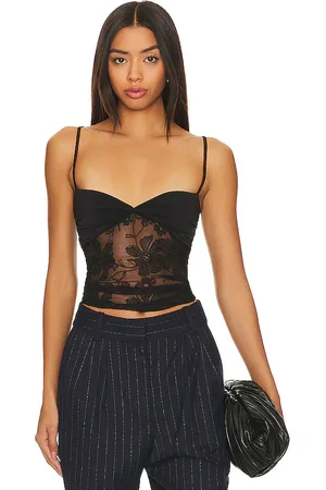 Musier Paris Lalou Top With Lace in . Size 40/8, 42/10.