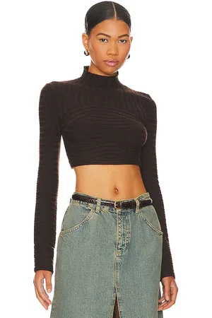 NBD Dylan Wide Rib Cropped Sweater in . Size M, XL.
