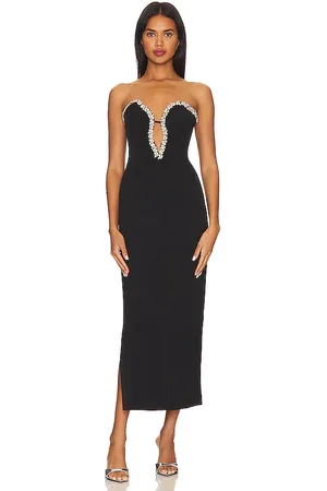 Bardot Eleni Diamante Midi Dress in . Size 2, 4, 6.