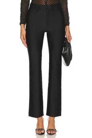 GOOD AMERICAN Shine Compression Good Waist Straight Pant in . Size 22.