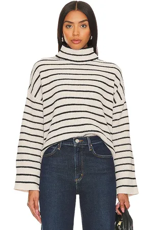 Sanctuary Stay Cozy Sweater in Black,White. Size M, S, XL, XS, XXS.